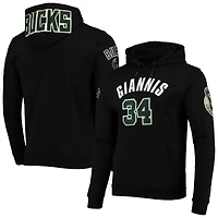 Sweat à capuche Pro Standard Giannis Antetokounmpo pour homme Milwaukee Bucks Player noir