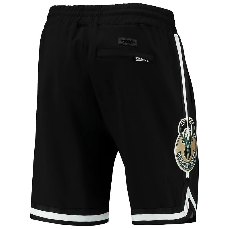 Short réplique du joueur Giannis Antetokounmpo Pro Standard noir pour homme des Milwaukee Bucks
