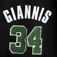 Short réplique du joueur Giannis Antetokounmpo Pro Standard noir pour homme des Milwaukee Bucks
