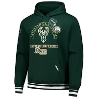 Sweat à capuche Pro Standard Hunter Green pour homme Milwaukee Bucks Area Code