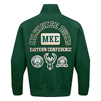 Veste zippée en sergé Area Code Pro Standard Hunter Green Milwaukee Bucks pour homme