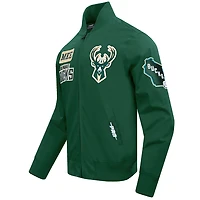 Veste zippée en sergé Area Code Pro Standard Hunter Green Milwaukee Bucks pour homme