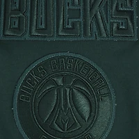 Men's Pro Standard Hunter Green Milwaukee Bucks Triple Tonal DK Full-Zip Hoodie Jacket