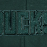 Men's Pro Standard Hunter Green Milwaukee Bucks Triple Tonal DK Full-Zip Hoodie Jacket