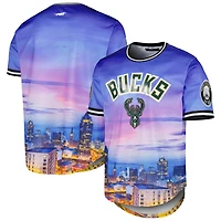 T-shirt Pro Standard Milwaukee Bucks Cityscape Stacked Logo pour homme