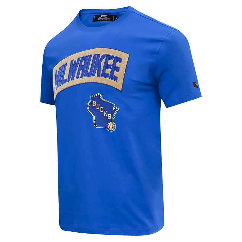 T-shirt Pro Standard Royal Milwaukee Bucks pour hommes