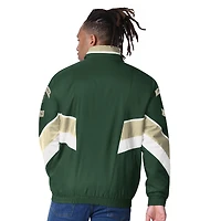Veste zippée complète Captain Oxford Milwaukee Bucks verte pour homme