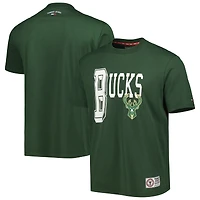 Men's Tommy Jeans Hunter Green Milwaukee Bucks Mel Varsity T-Shirt