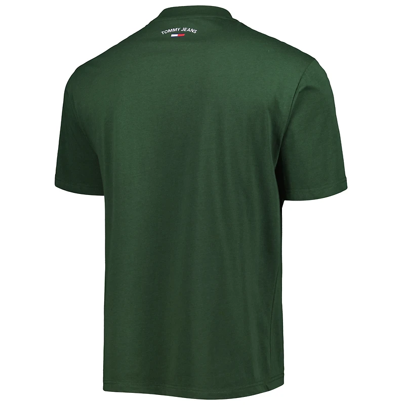 Men's Tommy Jeans Hunter Green Milwaukee Bucks Tim Backboard T-Shirt