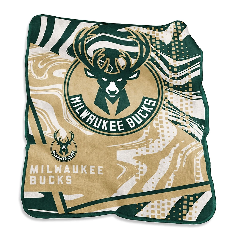 Milwaukee Bucks 50" x 60" Swirl Raschel Throw Blanket
