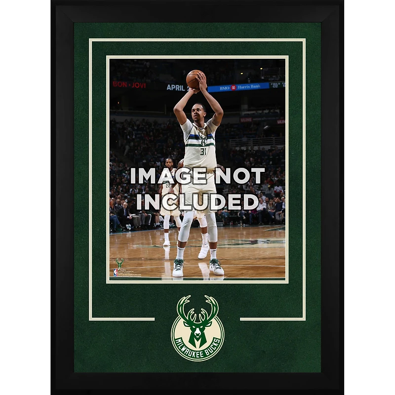 Milwaukee Bucks Deluxe 16'' x 20'' Vertical Frame with Team Logo