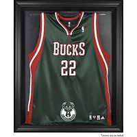 Milwaukee Bucks Vitrine en jersey avec logo de l'équipe noire encadrée