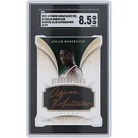 Carte Panini Immaculate Collection 2013-14 autographiée Oscar Robertson Milwaukee Bucks #2 #26/49 SGC authentifiée 8.5