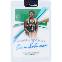 Oscar Robertson Milwaukee Bucks Autographed 2020-21 Panini Immaculate Collection Marks of Greatness #MG-OSC #1/1 Card