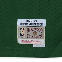 Oscar Robertson Milwaukee Bucks Autographed Mitchell & Ness Green Replica Jersey