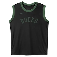 Preschool Black Milwaukee Bucks Mesh Tank Top and Shorts Set