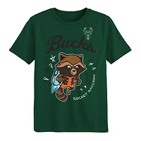 Ensemble de t-shirts deux pièces pour enfants d'âge préscolaire Milwaukee Bucks Gardiens la Galaxie