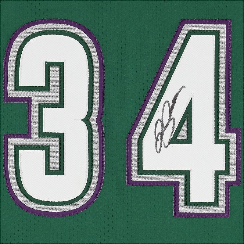 Ray Allen Milwaukee Bucks Autographed Green Mitchell & Ness 1996-1997 Authentic Jersey