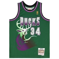 Ray Allen Milwaukee Bucks Autographed Green Mitchell & Ness 1996-1997 Swingman Jersey
