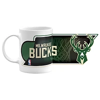 The Sports Vault Milwaukee Bucks - 11oz. Tasse à café sublimée