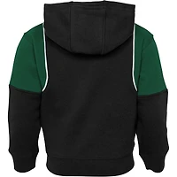 Black Milwaukee Bucks Shot Caller pour tout-petits - Ensemble sweat à capuche et pantalon entièrement zippés