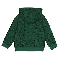 Ensemble sweat à capuche et pantalon de survêtement Give and Go pour tout-petits Milwaukee Bucks vert
