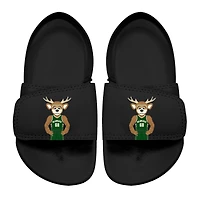 Toddler ISlide Black Milwaukee Bucks Mascot Slide Sandals