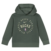 Ensemble sweat à capuche et pantalon de survêtement Nike Hunter Green Milwaukee Bucks Practice Club pour tout-petit