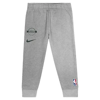 Ensemble sweat à capuche et pantalon de survêtement Nike vert chasseur pour tout-petit, logo des Milwaukee Bucks.