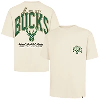 Unisex '47 Cream Milwaukee Bucks Crossover Collection Foundation Pocket T-Shirt