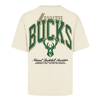 Unisex '47 Cream Milwaukee Bucks Crossover Collection Foundation Pocket T-Shirt