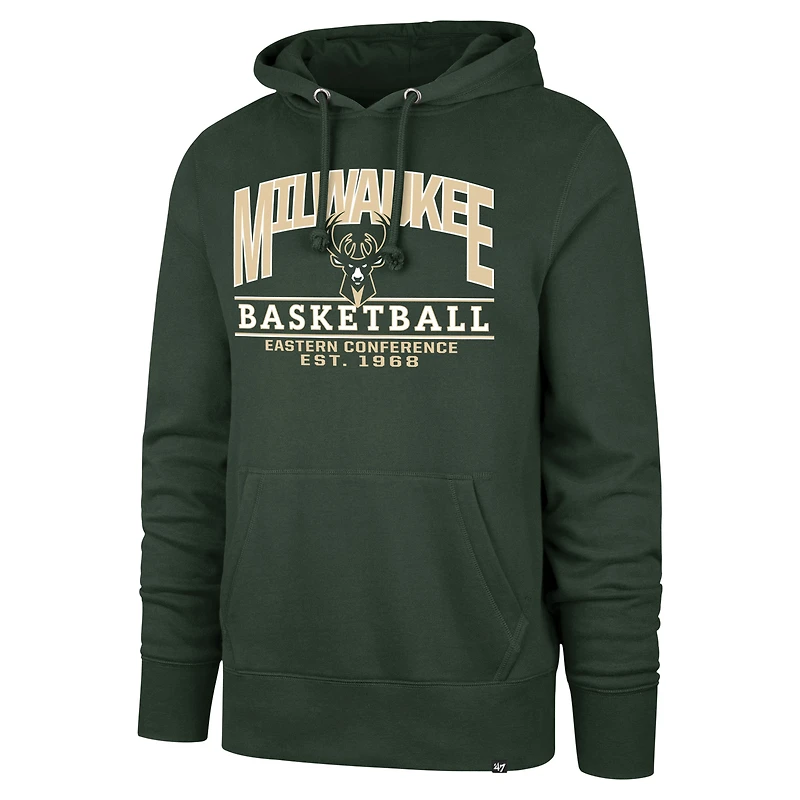 Unisex '47  Hunter Green Milwaukee Bucks Good Call Headline Pullover Hoodie