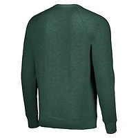 Sweat-shirt unisexe Hommage Hunter Green Milwaukee Bucks Holiday Raglan