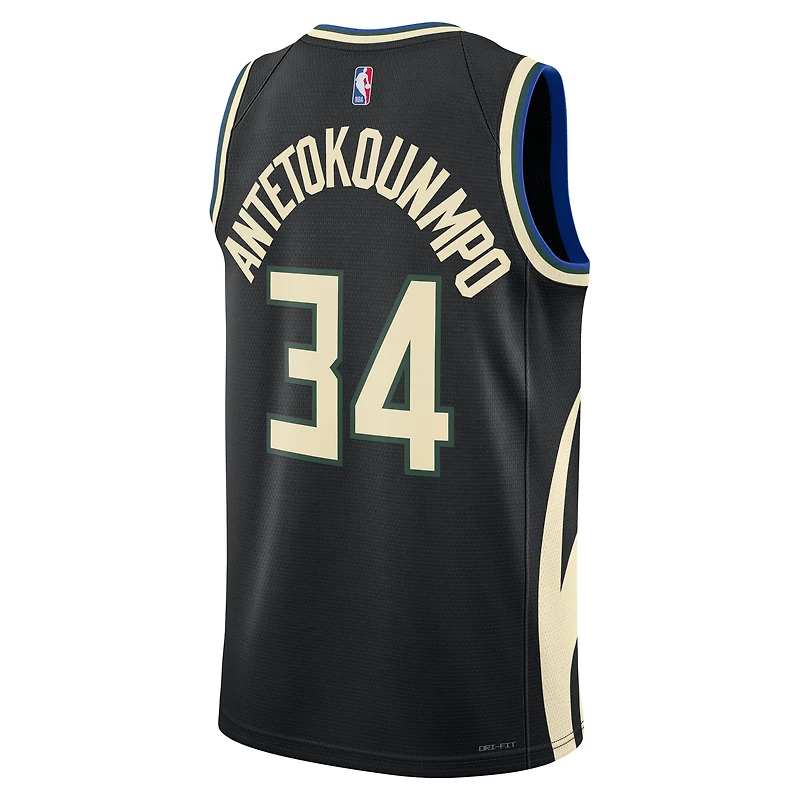 Unisex Jordan Brand Giannis Antetokounmpo Black Milwaukee Bucks Swingman Jersey - Statement Edition