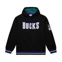 Unisex Mitchell & Ness Black Milwaukee Bucks Vintage Heavyweight Hoodie