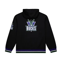 Unisex Mitchell & Ness Black Milwaukee Bucks Vintage Heavyweight Hoodie