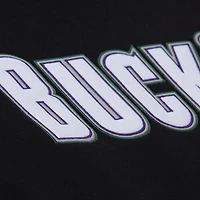 Unisex Mitchell & Ness Black Milwaukee Bucks Vintage Heavyweight Hoodie