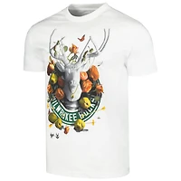 T-shirt unisexe NBA x Kathy Ager Blanc Milwaukee Bucks Identifier Artist Series