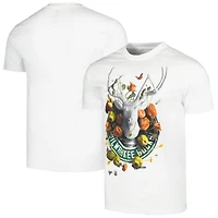 T-shirt unisexe NBA x Kathy Ager Blanc Milwaukee Bucks Identifier Artist Series