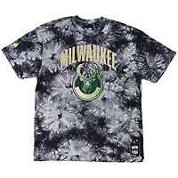 T-shirt unisexe NBA x Two Hype Black Milwaukee Bucks Culture & Hoops Tie-Dye