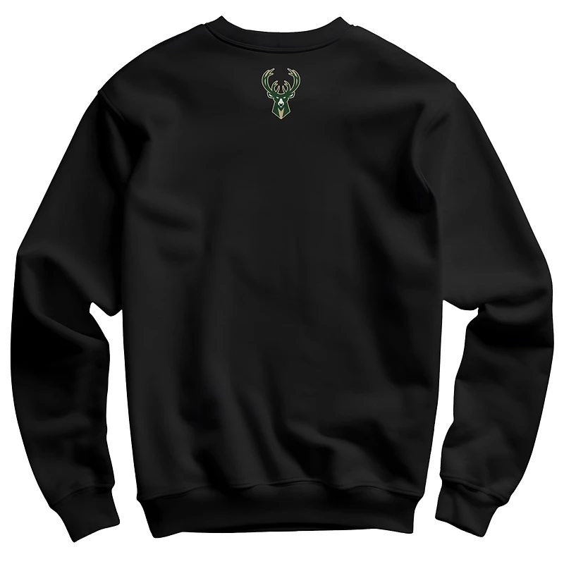 Sweat-shirt unisexe NBALab x Hyperfly Black Milwaukee Bucks Collection Année du serpent Nouvel An lunaire
