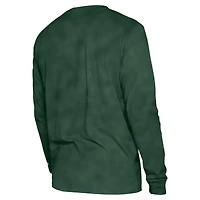 Unisex New Era  Hunter Green Milwaukee Bucks Oversized Essentials Enzyme Wash Long Sleeve T-Shirt