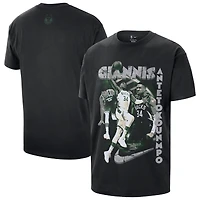 T-shirt unisexe Nike Giannis Antetokounmpo noir Milwaukee Bucks