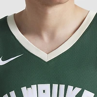 Unisexe Nike Giannis Antetokounmpo Blanc Milwaukee Bucks Swingman Jersey - Association Edition