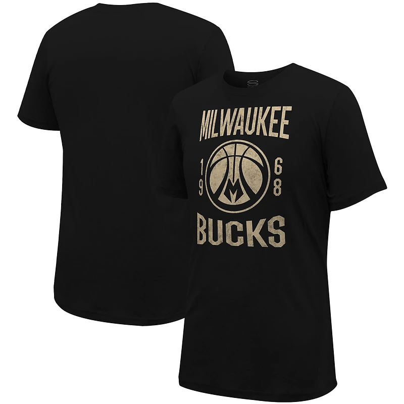 T-shirt unisexe Stadium Essentials noir Milwaukee Bucks City Year