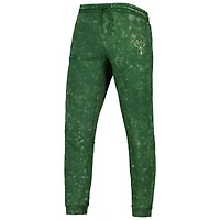 Pantalon de jogging unisexe The Wild Collective Hunter Green Milwaukee Bucks Acid Tonal