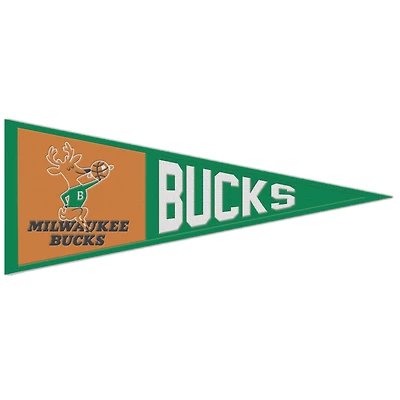 WinCraft Milwaukee Bucks 13 "x 32" fanion logo rétro