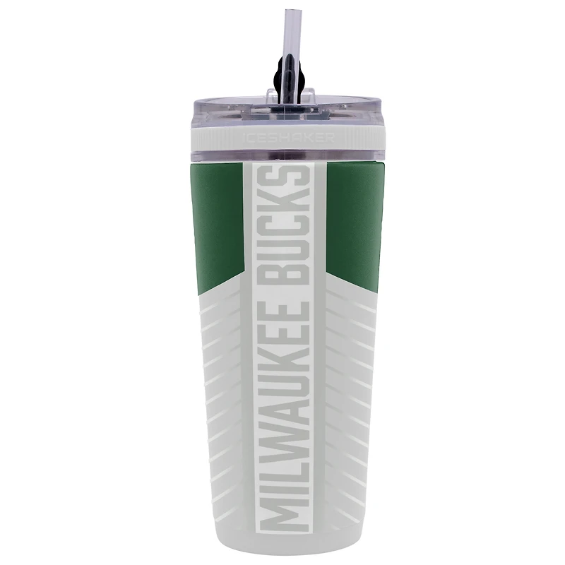 WinCraft Milwaukee Bucks 26oz 4D Flex Ice Shaker Bottle
