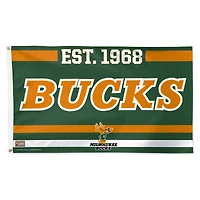 Drapeau de luxe WinCraft Milwaukee Bucks 3' x 5' à une face pour établissement de franchise