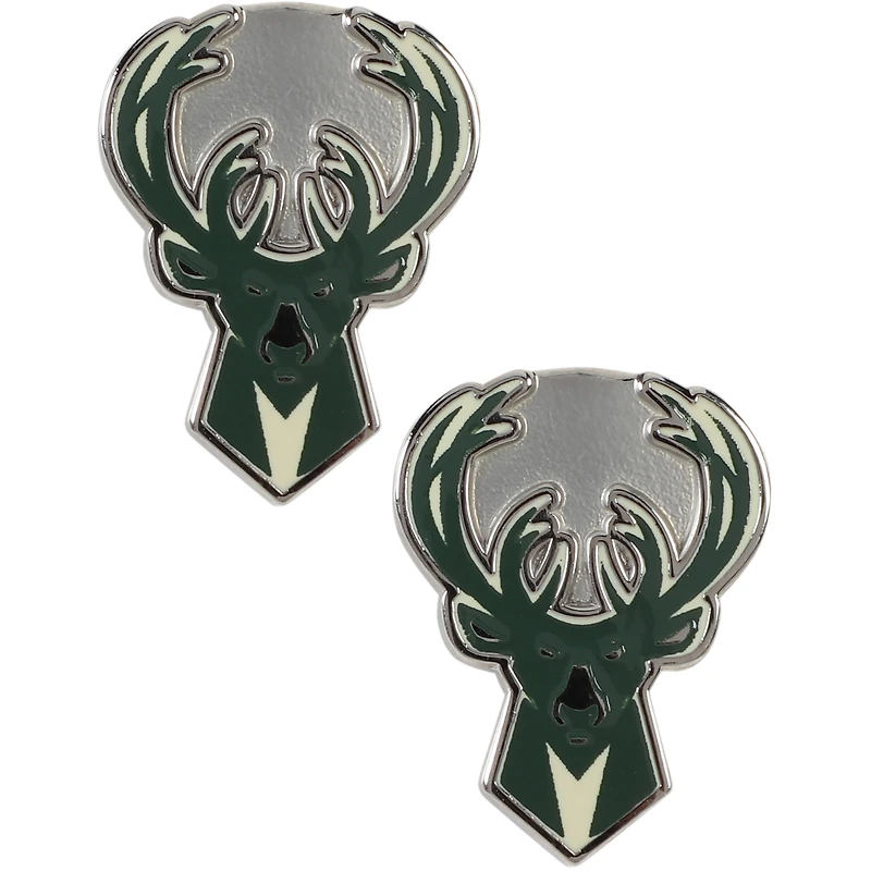 Boucles d'oreilles WinCraft Milwaukee Bucks Post Logo